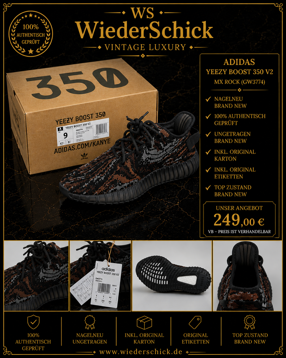 adidas Yeezy Boost 350 V2 MX Rock GW3774