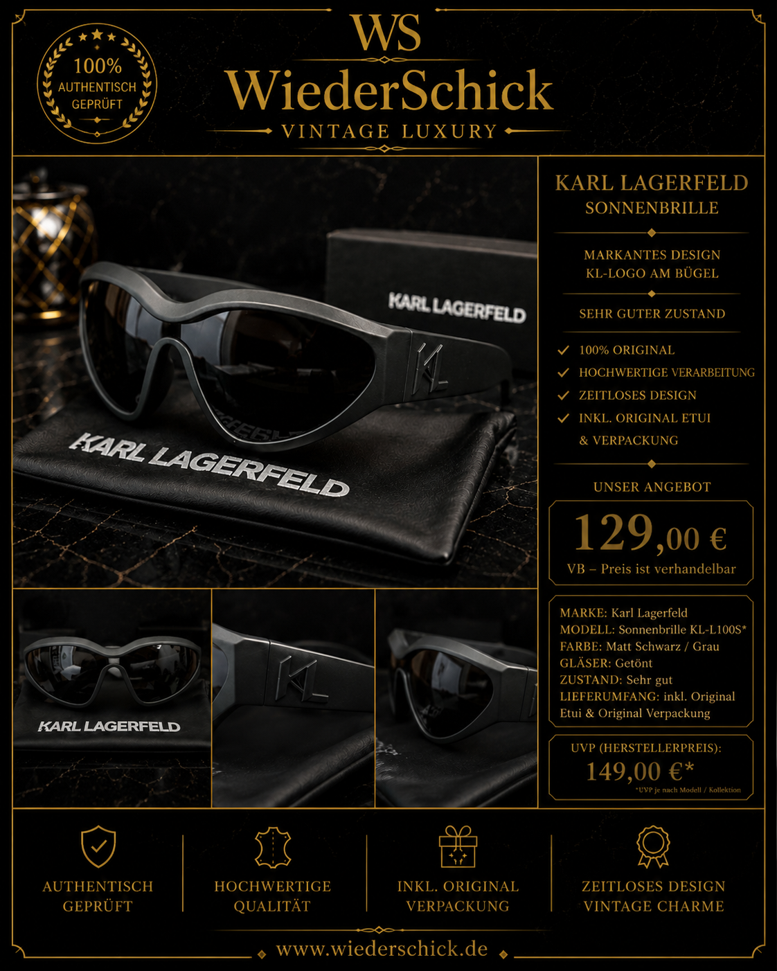 Karl Lagerfeld Sonnenbrille KL-L100S
