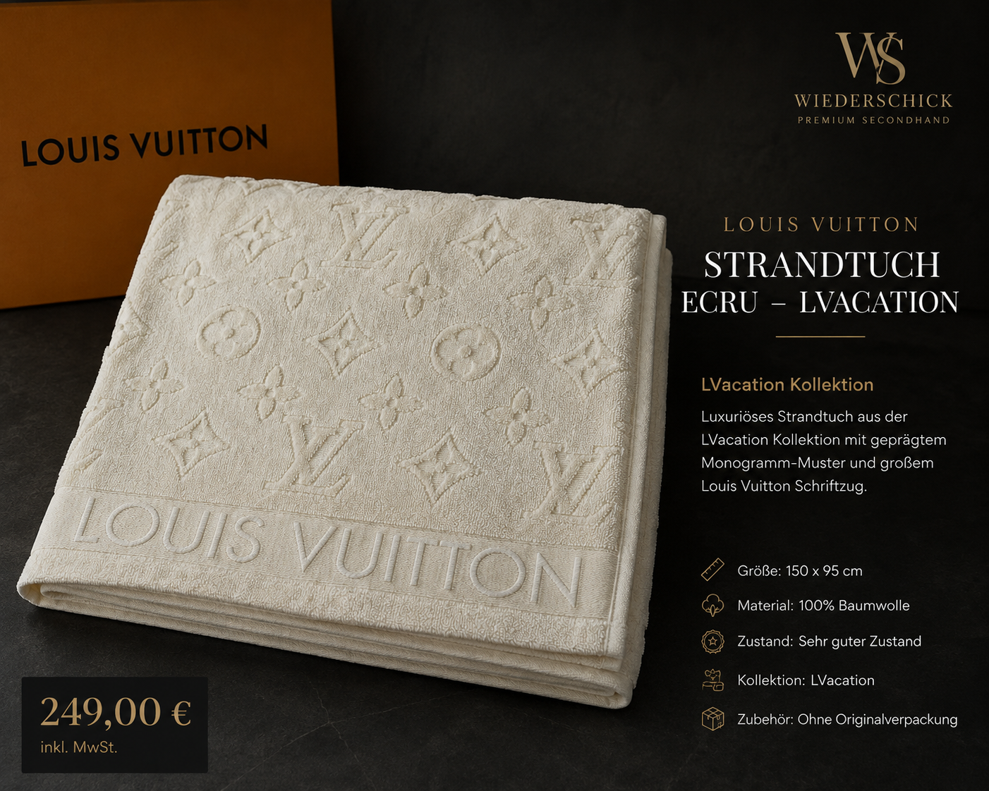 Louis Vuitton LVacation Strandtuch Ecru
